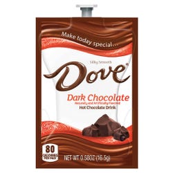 Image for Dove Drinks Dark Chocolate Hot Drink Freshpack, Pack of 72 from School Specialty