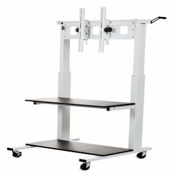Luxor CLCD Crank Adjustable Flat Panel TV Cart, for 32 to 80 inch LCD TV, Item Number 1571521