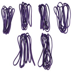 Image for Melaimee 8 feet Chinese Small Jump Rope Loops, Set of 6, Purple from School Specialty
