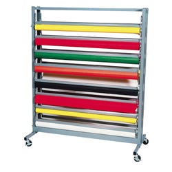 Image for Pacon Horizontal Paper Rack, 62-1/2 x 24 x 52-1/2 Inches, holds (16) 48 inch x 50 feet or 200 feet Rolls from School Specialty