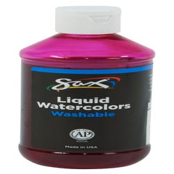 Image for Sax Liquid Washable Watercolor Paint, 8 Ounces, Pink from School Specialty