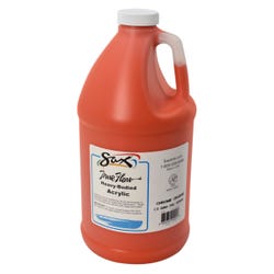 Sax Heavy Body Acrylic Paint, 1/2 Gallon, Chrome Orange Item Number 1572442