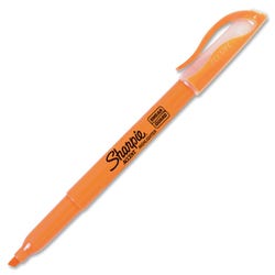 Image for Sharpie Accent Smear Guard Highlighter, Chisel-Narrow Tip, Fluorescent Orange, Pack of 12 from School Specialty