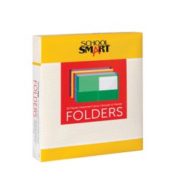 Image for School Smart Smooth 2-Pocket Folder, Assorted Colors, Pack of 25 from School Specialty