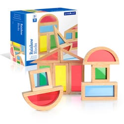 Image for Guidecraft Rainbow Block Set, 10 Pieces from School Specialty