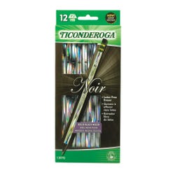 Image for Ticonderoga Noir Pencils, No 2 Tip, Holographic Colors, Pack of 12 from School Specialty