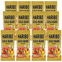 Image for Haribo Gold-Bears Gummi Candy -- Gummy Candy, Haribo Gold Bears, 0.5 oz., 12/CT, Multi from School Specialty