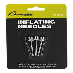Image for Champion Extra Long Inflating Needle, Nickel Plated Brass, Pack of 3 from School Specialty