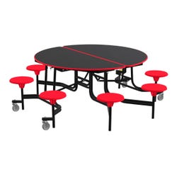 Image for Classroom Select Mobile Table, 8 Stools, Round, 60 Inches from School Specialty