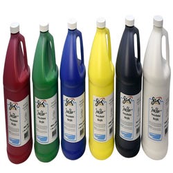 Image for Sax Heavy Body Acrylic Paint, Half Gallons, Assorted Colors, Set of 6 from School Specialty