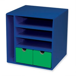 Image for Classroom Keepers Management Center with Vertical Cubby, Three Shelves and Two Drawers, 12-3/8 x 13-1/2 x 12-3/8 Inches from School Specialty