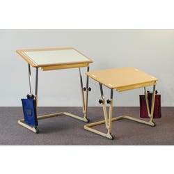 Image for AlertDesk Pediatric Wheelchair Desk, Adjustable Height from 24-1/2 to 30-1/2 inches, Angled top adjusts up to 45 degrees from School Specialty