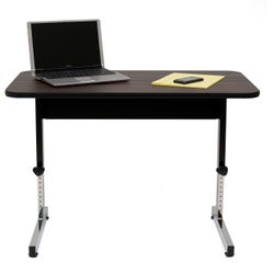 Image for Studio Designs Adapta Utility Table, 36 x 20 Inches, Adjustable 22 - 33 Inch Height, Walnut Top from School Specialty