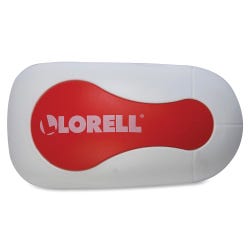 Lorell Rare Earth Magnet Board Eraser, Red/White, Item Number 1531452