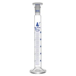 Image for Eisco Labs Graduated Cylinder with Polypropylene Stopper, Round Base, 25ml from School Specialty