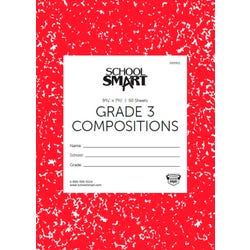 Image for School Smart Skip-A-Line Ruled Composition Book, Grade 3, Red, 50 Sheets/100 Pages from School Specialty
