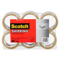 Image for Scotch Shipping Packaging Tape, 1.88 Inches x 54.6 Yards, Clear, Pack of 6 from School Specialty