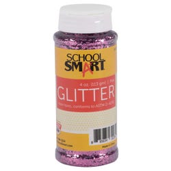Image for School Smart Craft Glitter, 4 Ounces, Pink from School Specialty