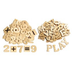 Creativity Street Wood Craft Letters and Numbers, 1-1/2 Inches, Pack of 200, Item Number 1399898