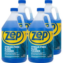 Zep Streak-free Glass Cleaner, 128 Fluid Ounces, Blue, Case of 4, Item Number 2050536