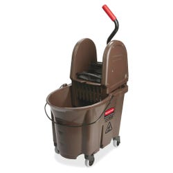 Image for Rubbermaid WaveBrake Combo Mop Bucket Wringer, 35 Quart, 15-1/2 x 20 x 23-1/2 Inches, Brown from School Specialty