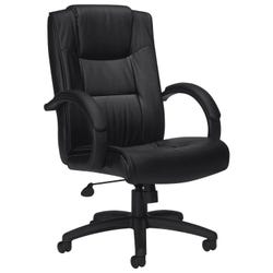 Image for Global Luxhide Executive Task Chair, 25-1/2 x 30 x 44-1/2 Inches, Black from School Specialty