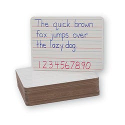 Image for Flipside Red and Blue Ruled Dry Erase Board, Two Sided, 9 x 12 Inches, Pack of 24 from School Specialty