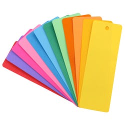 Image for Hygloss Acid-Free Bright Fade-Resistant Blank Bookmark, 7 Assorted Colors, 2 x 6 inches, Pack of 35 from School Specialty