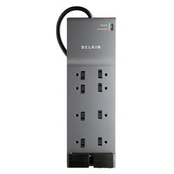 Image for Belkin 8 Outlet Home/Office Surge Protector with Telephone Protection, Gray from School Specialty
