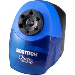 Image for Bostitch QuietSharp 6-Hole Heavy Duty Electric Pencil Sharpener, Blue/Black from School Specialty