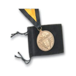 Image for Velour Drawstring Recognition Medal Pouch, 3 x 4 Inches, Black from School Specialty