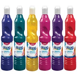 Image for Prang Ready-to-Use Washable Tempera Paint Set, Assorted Glitter Colors, Pint Set of 6 from School Specialty