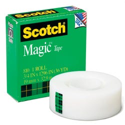 Image for Scotch 810 Magic Tape, 0.75 x 1296 Inch, Matte Clear, 1 Roll from School Specialty