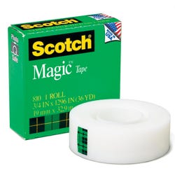 Image for Scotch 810 Magic Tape, 0.75 x 1296 Inch, Matte Clear, 1 Roll from School Specialty