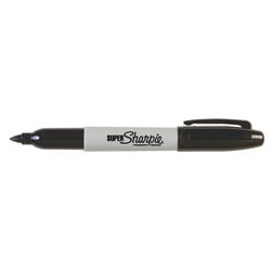 Image for Sharpie Non-Washable Quick-Drying Waterproof Permanent Marker, Super Fine Tip, Black, Pack of 12 from School Specialty