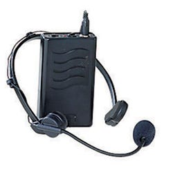 Image for Oklahoma Sound Headset Wireless Microphone for Oklahoma Sound Lectern, 200 ft, Black from School Specialty