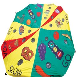 Image for CATCH 19 Foot Go Slow Whoa Nutrition Parachute, Each from School Specialty