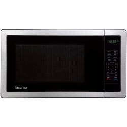 Image for Magic Chef 1-1/10 Cubic Feet 1,000 Watt Countertop Microwave Oven, Stainless Steel from School Specialty
