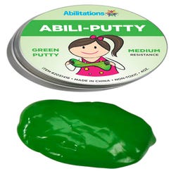 Image for Abilitations Abili-Putty, Medium, 4 Ounces, Green from School Specialty