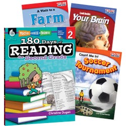 Teacher Created Materials Learn-at-Home Reading Bundle, Grade 2, Set of 4 Item Number 2092226