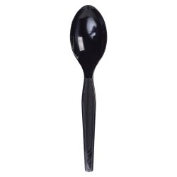 Image for Dixie Foods Durable Mediumweight Shatter Resistant Teaspoon, Polystyrene, Black, Pack of 1000 from School Specialty