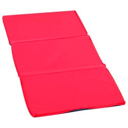 Angeles 3-Fold Nap Mat 1 Inch, 48 x 24 x 1 Inches, Red/Blue, Item Number 1359967