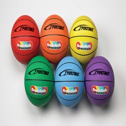 Image for Sportime Gradeball Intermediate Basketballs, 28-1/2 Inches, Assorted Colors, Set of 6 from School Specialty