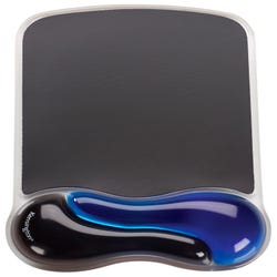 Image for Kensington Duo Gel Wave Mouse Pad with Wrist Rest, Blue/Black from School Specialty