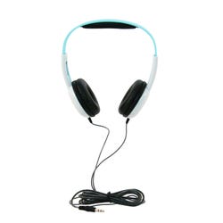 Califone KH-12 WH Pre-K On-Ear Headphones, 3.5mm, Light Blue/White 2104608