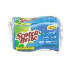 Image for Scotch-Brite Non Scratch Scrub Sponge, Blue, Pack of 3 from School Specialty