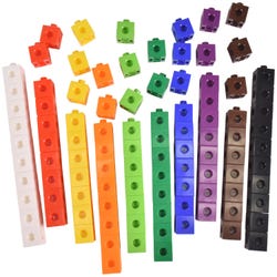Image for Childcraft Linking Manipulative Cubes, 3/4 Inches, Assorted Colors, Set of 100 from School Specialty