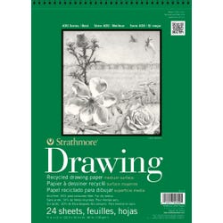 Image for Strathmore 400 Series Recycled Drawing Pad, 9 x 12 Inches, 80 lb, 24 Sheets from School Specialty