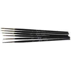 Image for Sax Red Sable Detail Spotter Brushes, Fine Type, Short Handle, Assorted Sizes, Set of 6 from School Specialty