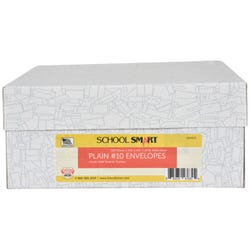 Image for School Smart Kwik-Tak Business Envelope, No. 10, White, Box of 500 from School Specialty